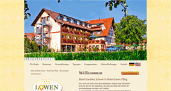 Desktop Screenshot of hotel-gasthof-loewen.de